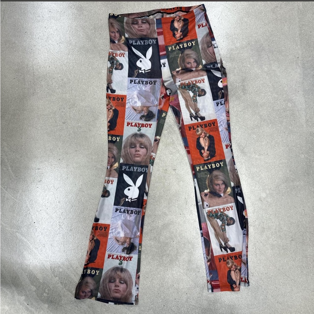 PLAYBOY Kids Leggings - Black, White, Orange